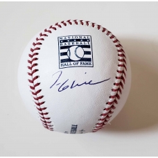 Tom Glavine signed Major League Hall of Fame Logo Baseball JSA Authenticated